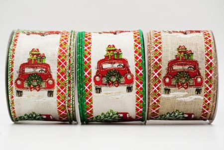 經典紅色卡車&聖誕樹&禮品緞帶 - 經典紅色卡車&聖誕樹&禮品緞帶